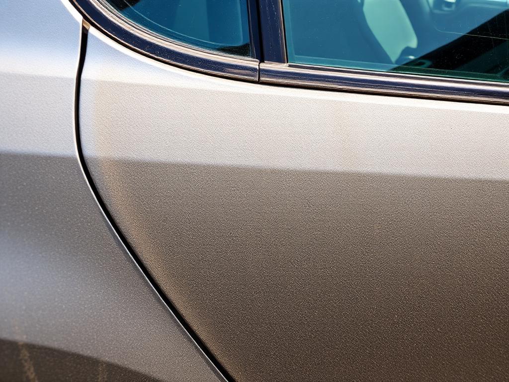 Car before detailing — dusty and dull
